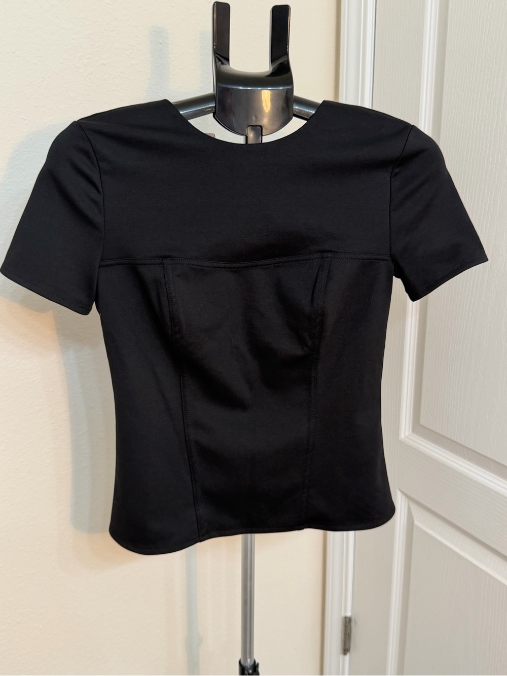 Banana Republic Ponte Bustier Short-Sleeve Top